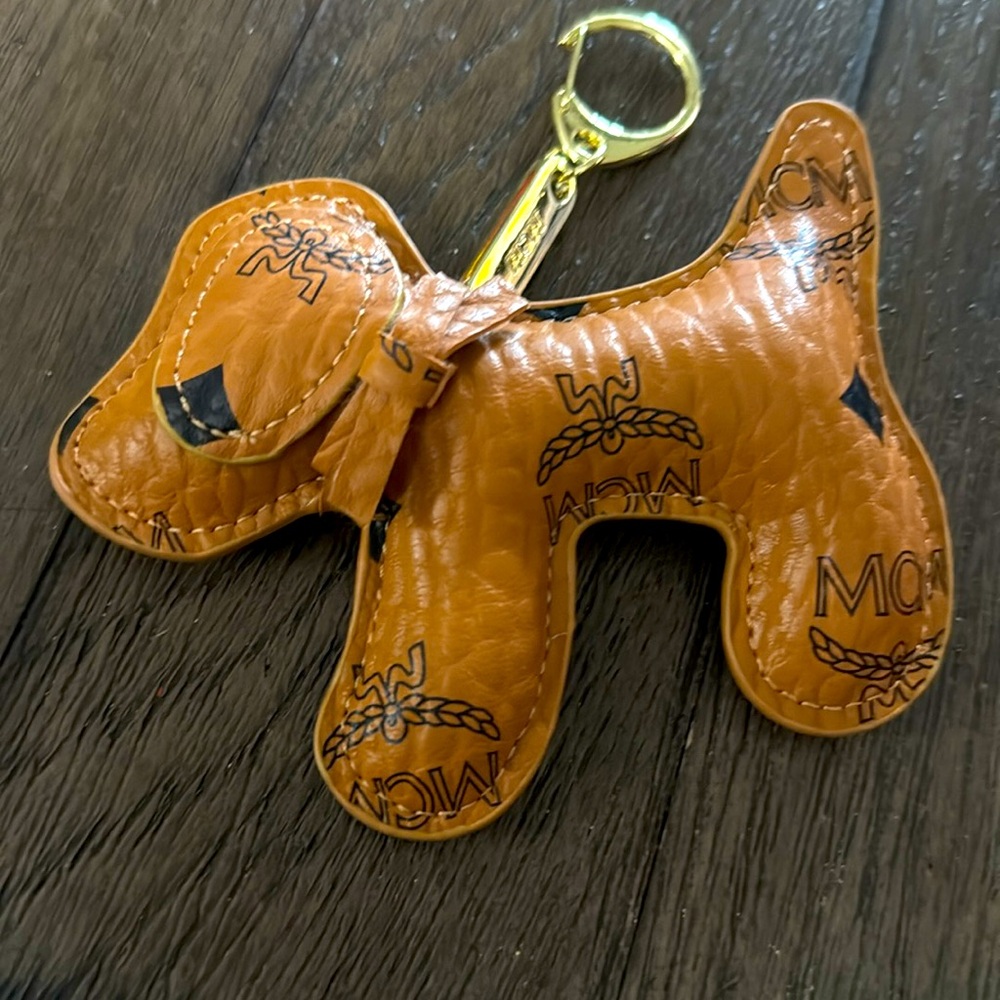MCM Brown Dog Keychain